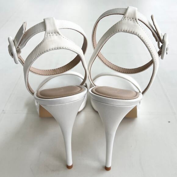 New ALDO Katelina Elegant Stiletto Strappy Heel Sandals Women’s SIZE 11 White - Picture 4 of 11